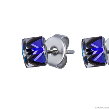 Пусеты Fiore Luna, Crystal Blue, SWE0127/1 B S Пусеты Fiore Luna, Crystal Blue, SWE0127/1 B S